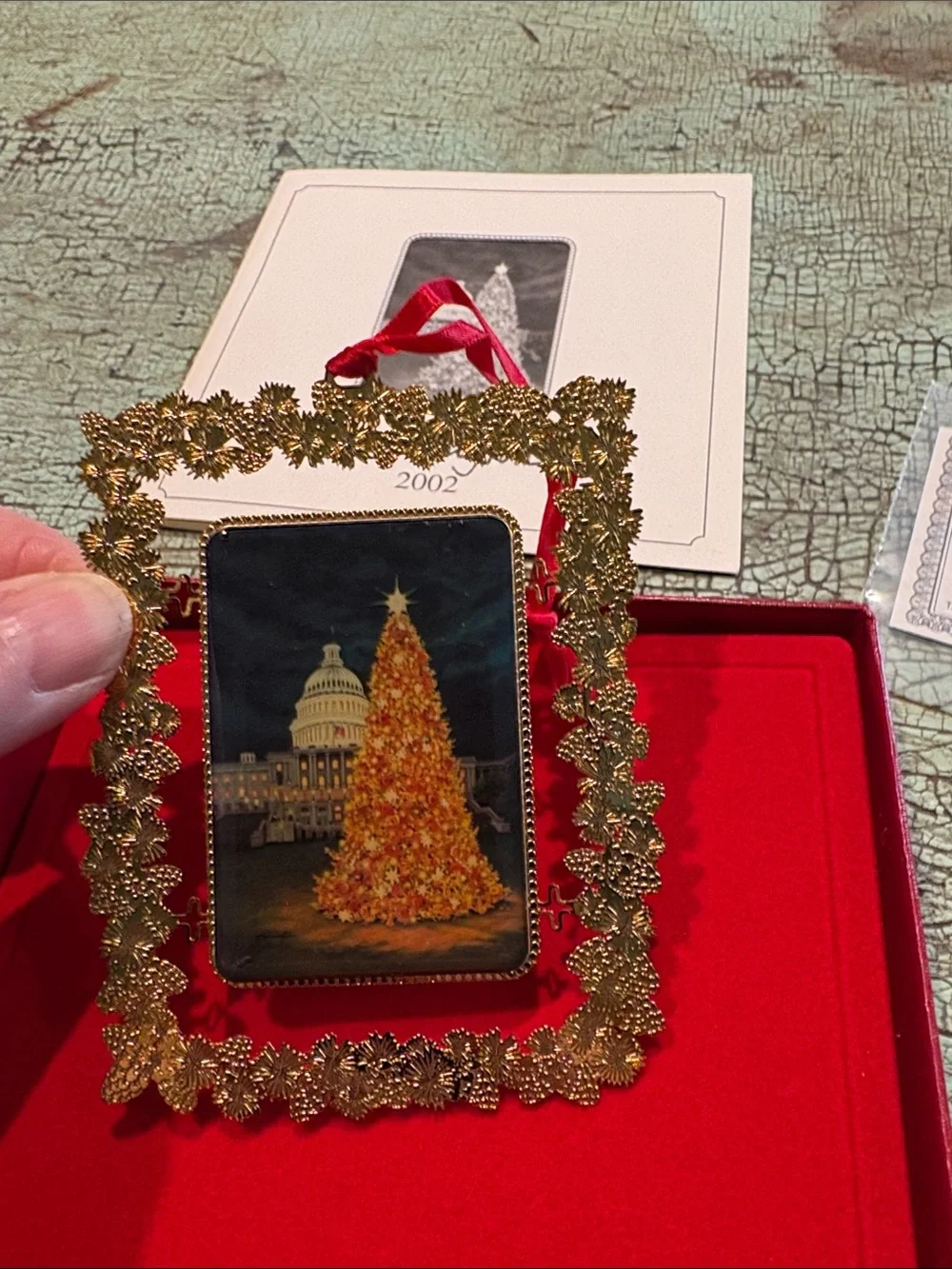 T. Pennington 2002 The People’s Tree Ornament #25/350 Signed 24K Gold Brass